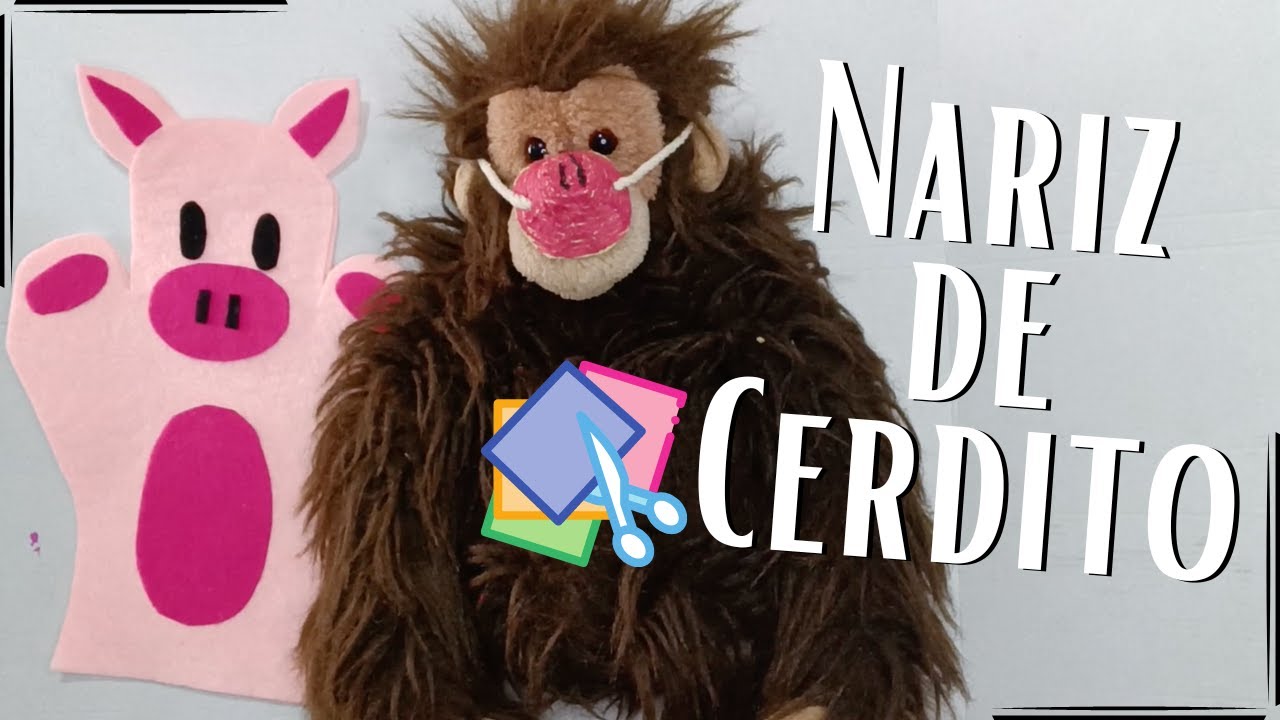 c-mo-hacer-una-nariz-de-cerdito-manualidades-los-3-cerditos-youtube