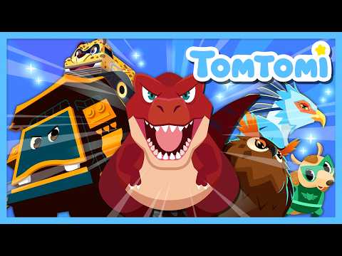 🦖Dinosaurs & 🚗Vehicles Are Here! | Top Kids Songs Compilation | Nursery rhymes #TOMTOMI