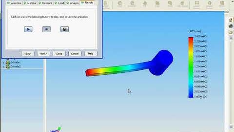 SOLIDWORK full tutorial for beginner - 36 COSMOSXpress AVI and eDrawings JP2