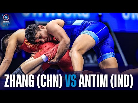 Jin ZHANG CHN Vs Antim ANTIM IND WORLD WRESTLING CHAMPIONSHIPS 2025 Quarter Final WW 53Kg
