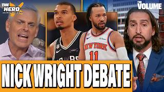 Colin Cowherd & Nick Wright DEBATE: NBA Finals, Knicks, Spurs, Wemby, Brunson | THE HERD