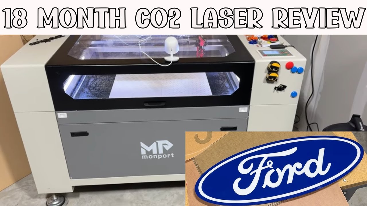 18 Month REVIEW - Monport 80w C02 Laser + How to make a Acrylic