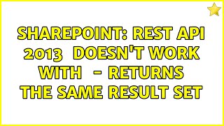 Sharepoint: REST API 2013 $skiptoken Doesn't work with $filter - returns the same result set
