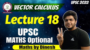 UPSC maths optional (in Hindi)  | vector analysis | green theorem in a plane | part 18