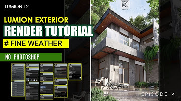 Episode 4 : Lumion Exterior Render Tutorial with no Photoshop (Realistic FX) #lumion #sketchup