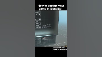 How to restart your game in Bonelab #vr  #gaming#bonelab #shorts