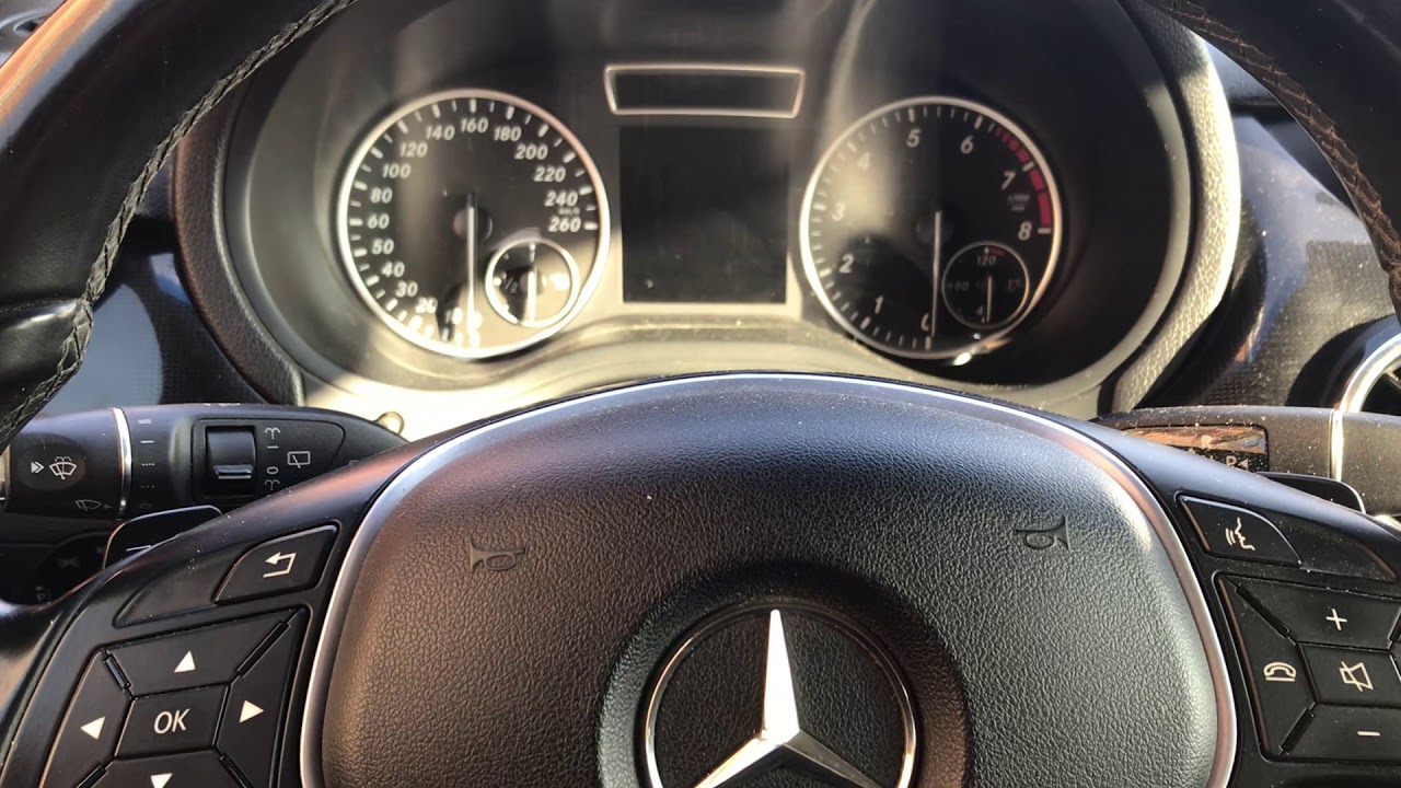 Сброс ТО мерседес б 180 Mercedes b180 2013г - YouTube