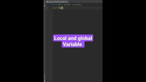 python program local and global variables use