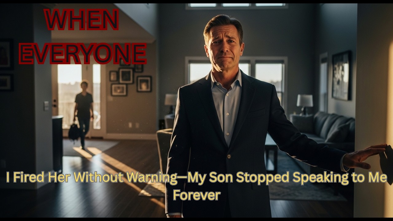 I Fired Her Without Warning—My Son Stopped Speaking to Me Forever