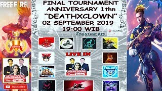 GRAND FINAL TOURNAMENT DEATHXCLOWN  2019 FREE FIRE INDONESIA