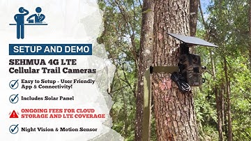 Setup and Demo - SEHMUA Solar 4G LTE Cellular Trail Cameras