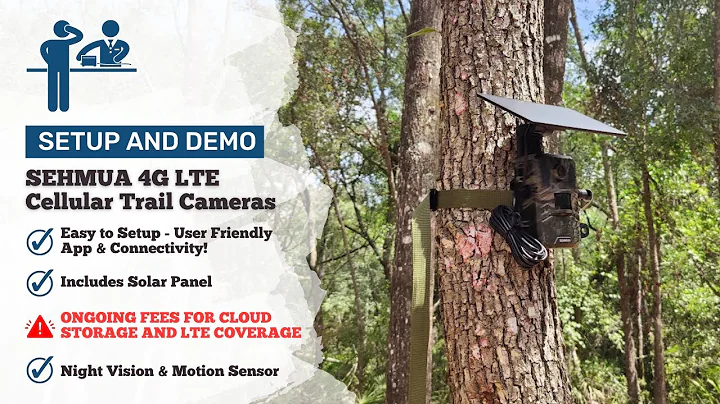 Setup and Demo - SEHMUA Solar 4G LTE Cellular Trail Cameras