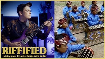 Gamelan in Peliatan Bali Indonesia, 1985 (Metal Remix) | RIFFIFIED