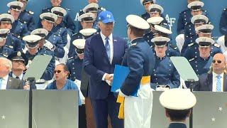 Biden Falls On Stage At Air Force Graduation