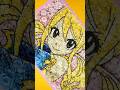 【FAIRY TAIL】花と爪楊枝でルーシィを描いてみた。 #フェアリーテイル #fairytale #lucy #フラワーアレンジメント #drawing