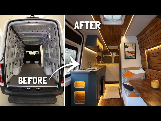 Van Build TIME LAPSE: The Perfect Campervan Start to Finish in 30 days!! class=
