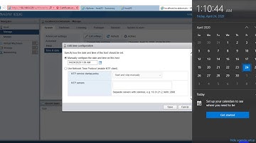 LAB3: ESXi Date and Time settings
