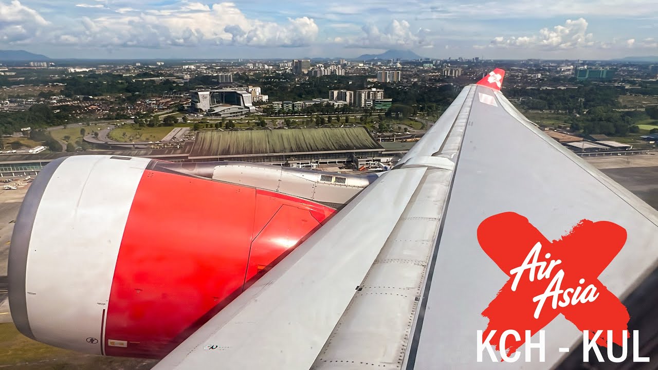 D7665 Push & Start, Taxi and Departure from Kuching