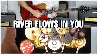 RIVER FLOWS IN YOU BY YIRUMA FT.  KFIR OCHAION | REAL DRUM COVER