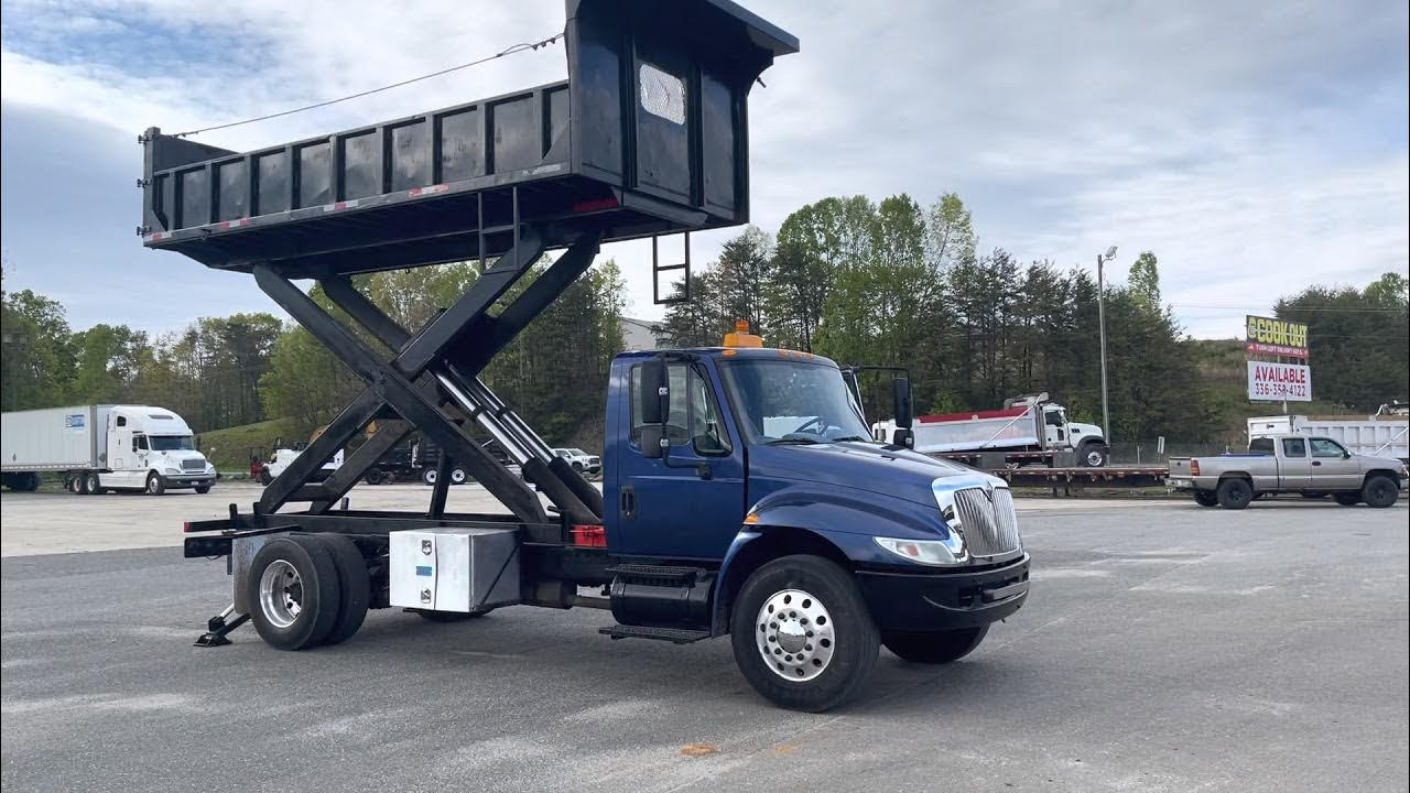 2005 International Scissor Lift Dump Truck For Sale YouTube