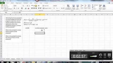 260,613 binomdist ex in excel