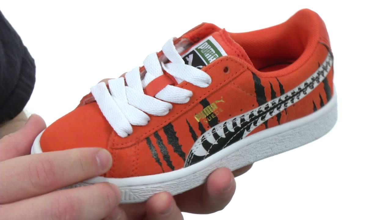 puma suede orange kids