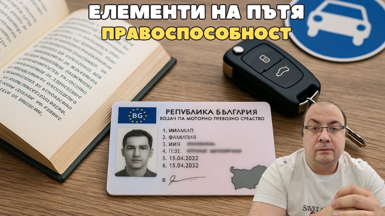 Шофьорски курс - теория 14.01.2026г. - Определения, правоспособност, другите участници