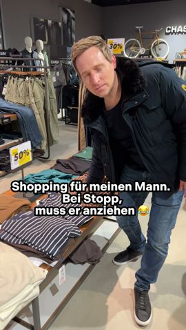 Bei STOPP kaufen 🤣 Outfit Shopping für meinen Mann #shorts Mamiseelen