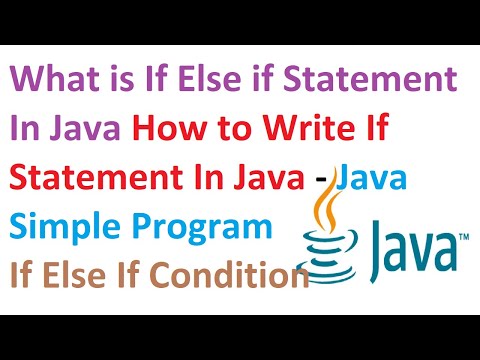 What is If Else if Statement In Java-How to Write If Statement In Java-If Else If Condition Program