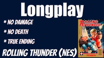 Longplay Rolling Thunder (Nintendo NES) 4k #nodamage
