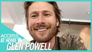 Glen Powell Says Tom Cruise Flew Himself Home From 'Top Gun' Set | #AccessAtHome