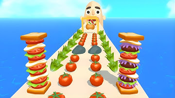 Sandwich Runner – Fastest All Levels Run! | Full Mobile Walkthrough | iOS/Android Update | PART 25