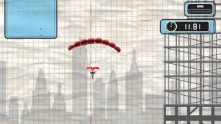 Stickman Base Jumper - Stage 1 - Jump 2 - 760 points screenshot 3