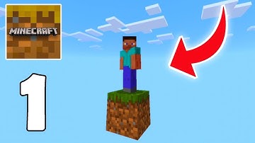 Minecraft Trial - SkyBlock But it’s only ONE BLOCK - Part 1 (MCPE)