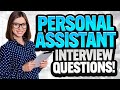 PERSONAL ASSISTANT Interview Questions and ANSWERS! (How to prepare for a PA Job Interview!)