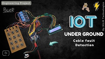 ⚙️ IOT Underground Cable Fault Detector using Arduino | ECE EEE Engineering | Latest IOT Projects