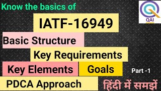 IATF -16949 Basics! IATF-16949: 2016 ! IATF 16949 2016 OVERVIEW (IATF 16949:2016 Quality management