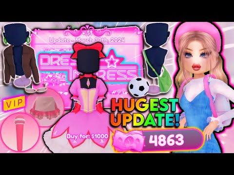 HUGEST DRESS TO IMPRESS UPDATE EVER! Everything to Know! New Sets, Items, Currency, & More! 