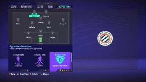 FIFA 21 Custom Tactics - Recreate 3-4-1-2  of Montpellier + Instructions - Replicate real system