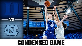 Duke vs. North Carolina Condensed Game | 2023-24 ACC Women's Basketball