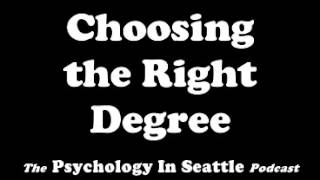 Choosing the Right Degree