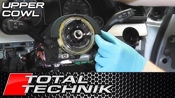 How to Remove Steering Wheel Upper Cowl - Audi A4 S4 - B6 B7 - 2001-2008 - TOTAL TECHNIK