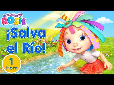 ¡Aventuras en el Río! 🌊 1 Hora de Dibujos Animados 🌈 Rosie y Bunny Trabajan en Equipo