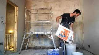 Plastering time-lapse. Part 1