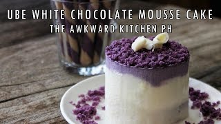 How to make ube white chocolate mousse cake recipe ingredients: for
the cake: 1 egg 6 tbsp sugar 1/4 cup vegetable oil 1/2 puree
condense...