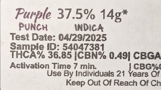 Purple Punch, Flame Train CBD #420 #mustsee #fire 