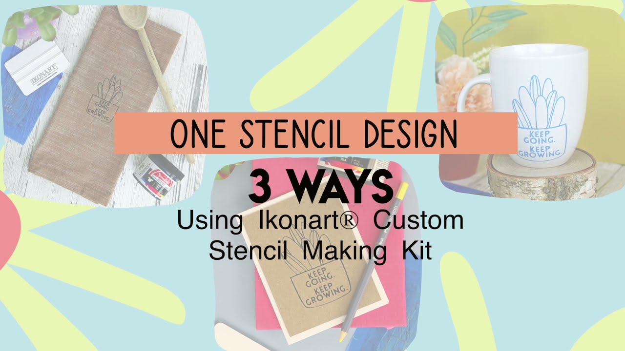 How To Add Dimension To Craft Projects with Clay and Ikonart - Ikonart  Stencil