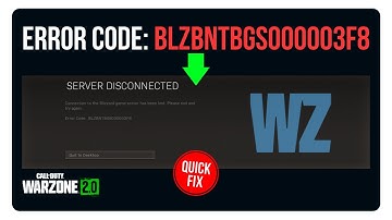 Call of Duty: Warzone 2.0 Error Code: BLZBNTBGS000003F8 [6 Easy Fixes]