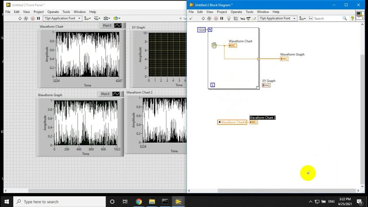 Huướng dẫn sử dụng Chart, Graph, XY Graph trong LabVIEW - YouTube