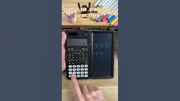 How to calculate fraction in newyes NY-82MS scientific calculator #newyes  #tutorial
